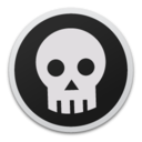 Skull bw Icon