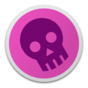 Skull magenta Icon