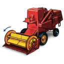 Combine Harvester with Movement Icon