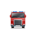Fire Truck Front Red Icon
