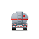 FuelTank Truck Back Grey Icon
