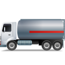 FuelTank Truck Left Grey Icon