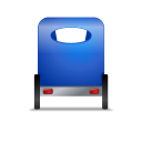 Pedicab Back Blue Icon