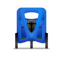 Pedicab Front Blue Icon
