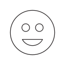 Smiling face_1px Icon