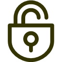 Unlock, decrypt, lock Icon