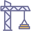 Tower crane, construction, construction Icon