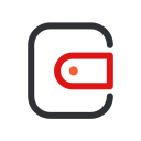 Linear multicolor card package Icon