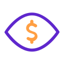 Business Icons_Eye with Dollar Icon