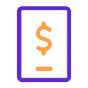 Business Icons_Tablet with Dollar Icon