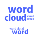 Word cloud picture Icon