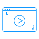 Business station Icon Library Video Teaching Icon