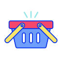 Linear shopping bar Icon