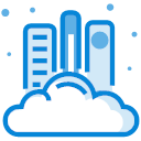 Cloud service, cloud storage, cloud, server Icon