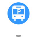 Icon_ Public transportation_ Station_ blue Icon