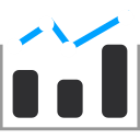 Icon double Y-axis diagram Icon