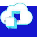 Cloud data storage Icon