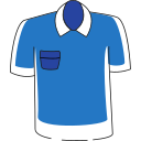 Short sleeved collar Icon