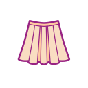 Girl's heart clothing umbrella skirt Icon