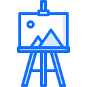 41 easel, picture, p Icon