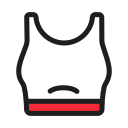 Line_ Sports bra Icon
