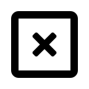 clear_square_outlined Icon