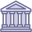 Banks, governments, departments, houses, buildings Icon