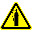 Hazardous compressed gas Icon