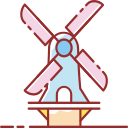 Windmill in Holland Icon