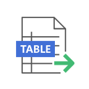 Table output Icon