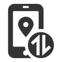 Mobile phone number home backfill Icon