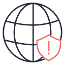 Network security risk Icon