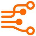 Real-time Compute-orange Icon