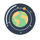 The moon revolves SVG Icon