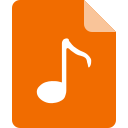 File type - standard drawing - sound file Icon