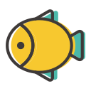 [a fruit, melon and melon] icon - fish-01 Icon