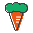 [fruit and melon] icon - carrot-01 Icon