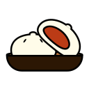 steamed stuffed bun Icon
