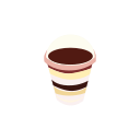 Wood bran cup Icon