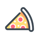 Pizza fast food Icon