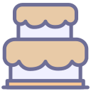 Cake, birthday cake, cake, delicious food Icon