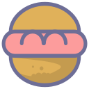 Hamburger, fast food, hamburger, delicious food Icon