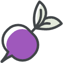 Purple radish Icon