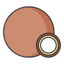 Linear coconut Icon