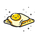 MBE style egg toast Icon