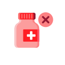 Stop medication order Icon