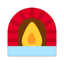 Christmas - stove fire Icon
