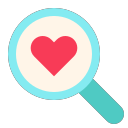 valentine_030-search-love-find-heart Icon