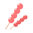 Bingtanghulu Crispy Sugar-Coated Fruit on a Stick Icon