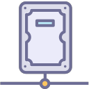 Network disk, network remote storage space Icon